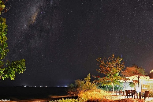 Angel Island Eco Resort by night