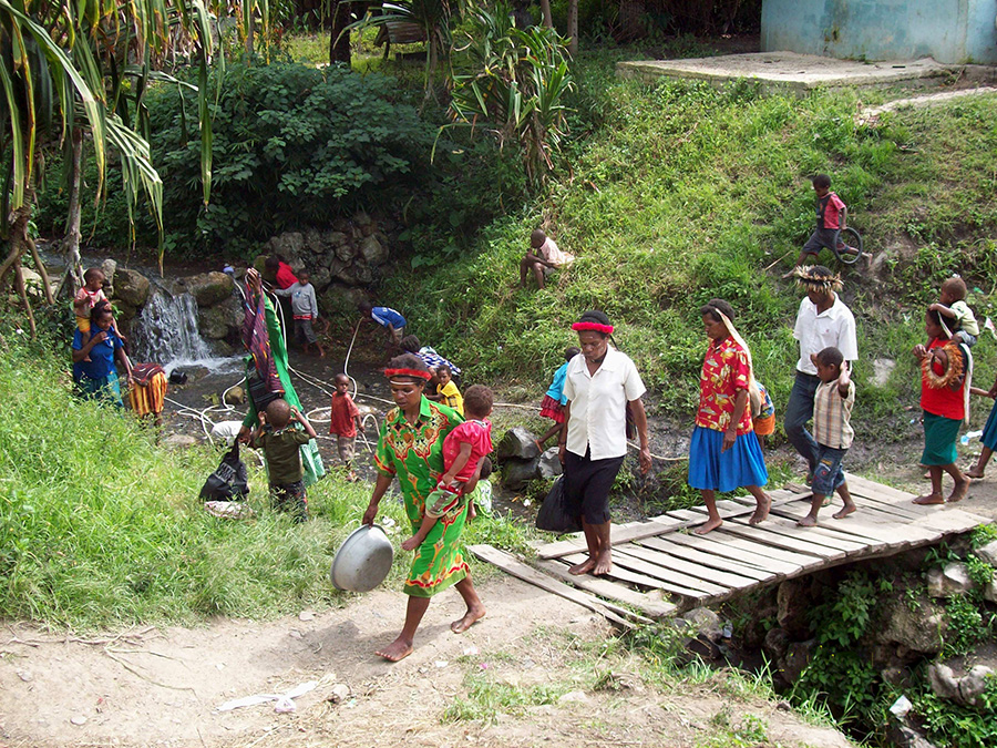 Baliem Valley people of the villages