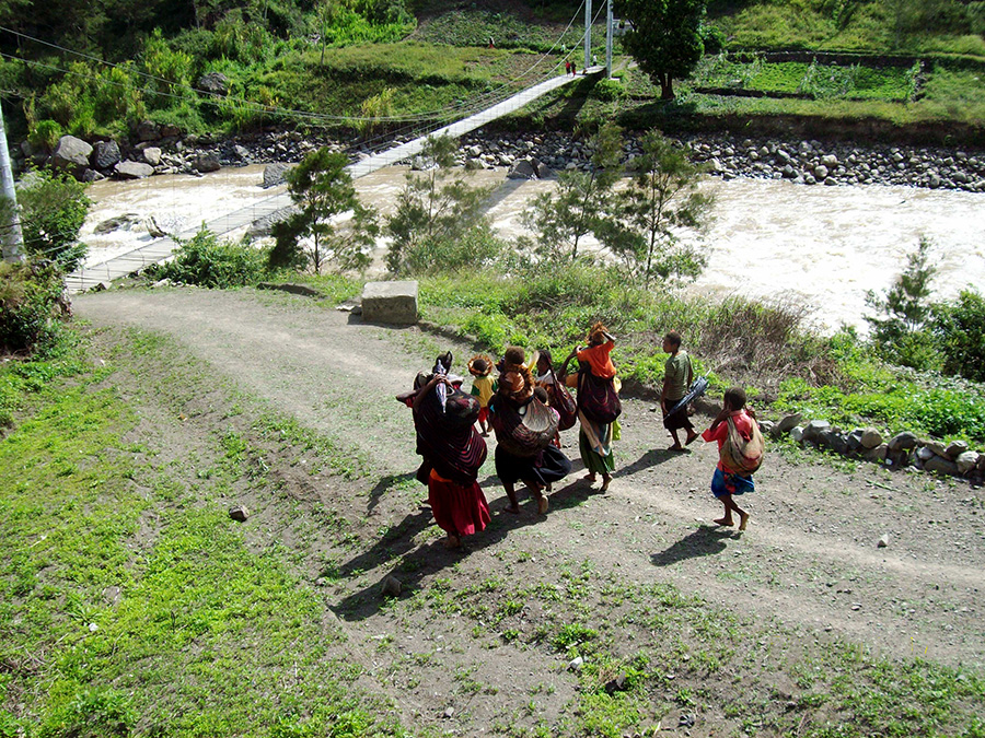 Baliem Valley people of the villages