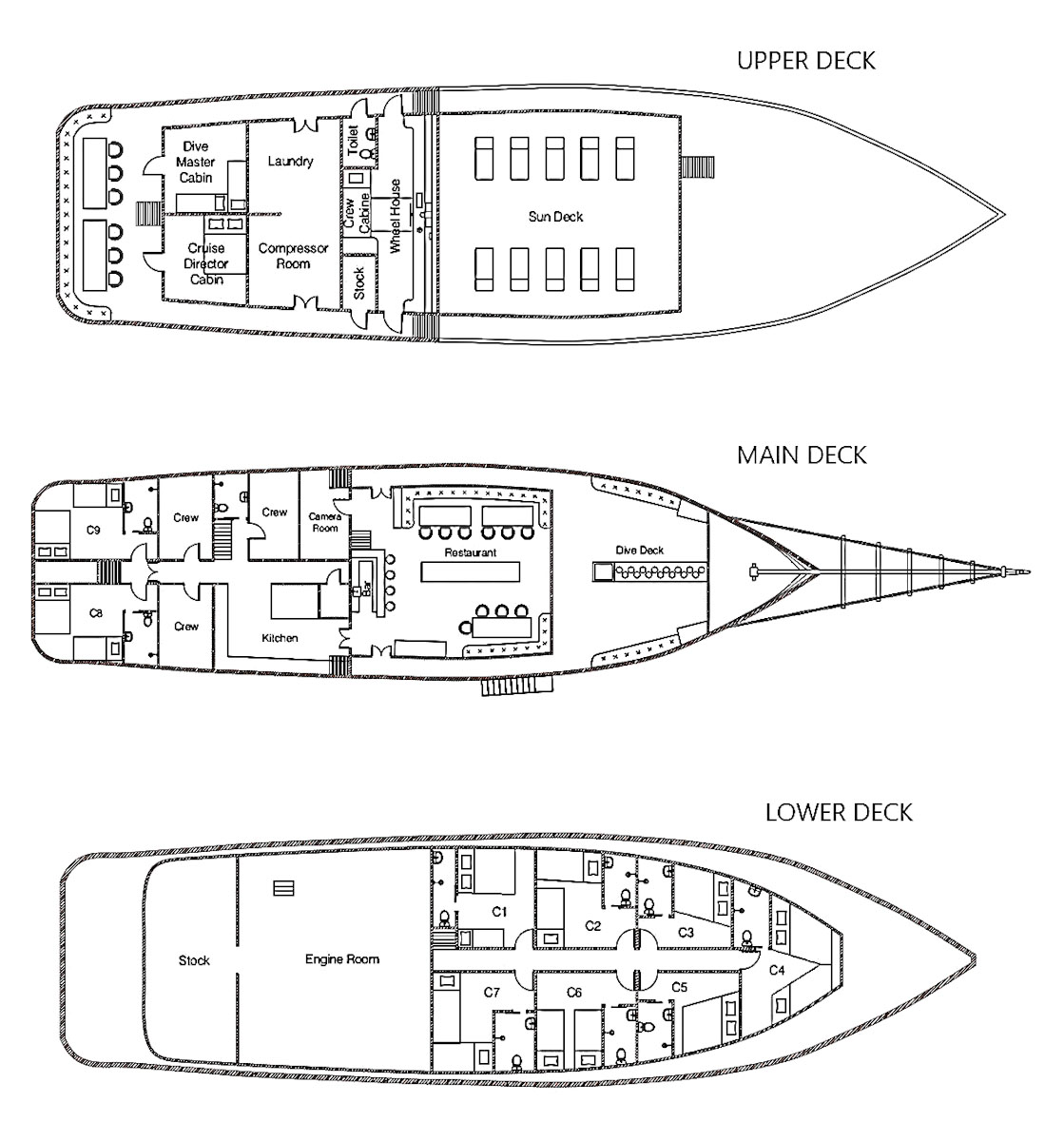 Deck plan of Dune Aurora