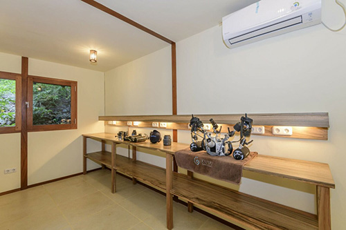 Camera room at Kusu Resort, Halmahera