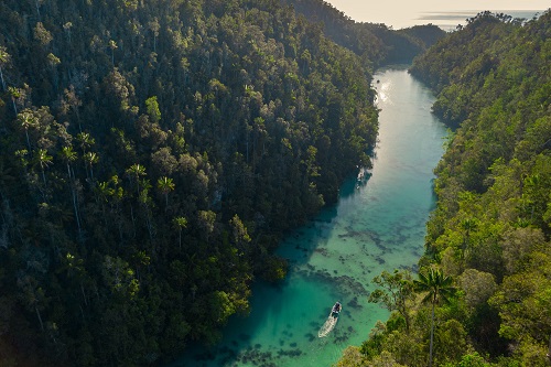 Nataraja Yacht cruises in Raja Ampat, Indonesia