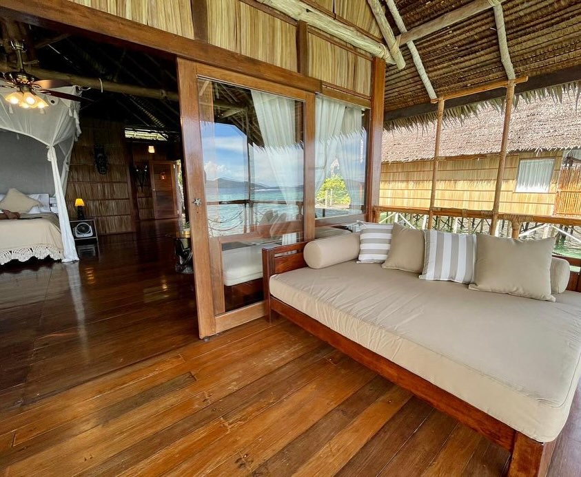 Papua Explores seaview bungalow with daybed