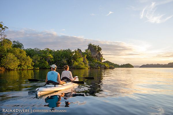 Kayaking at Raja 4 Divers Resort