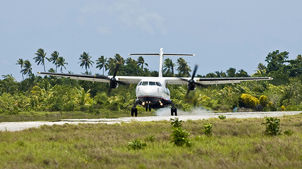 Private flight at Wakatobi Dive Resort